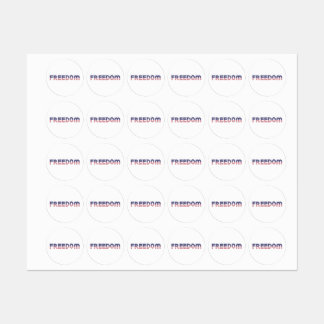 Etiquetas Bandera estadounidense de la libertad para regalo