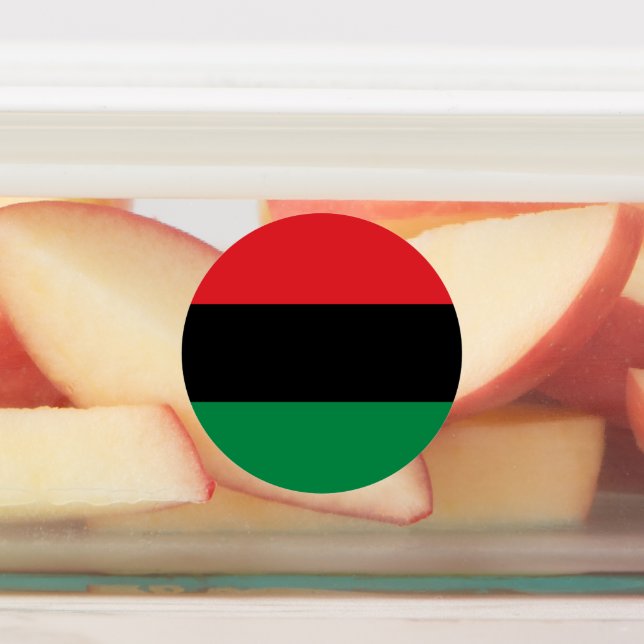 Etiquetas Bandera Panafricana UNIA (Fijada)