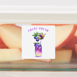 Etiquetas Bebida Guay de jugo de arándano fresco - cóctel de