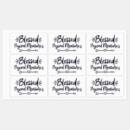 Etiquetas Bendecidos más allá de las medidas, los dichos del