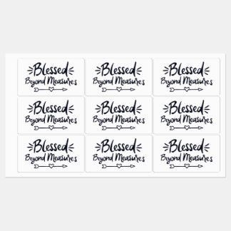 Etiquetas Bendecidos más allá de las medidas, los dichos del