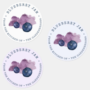 Etiquetas Blueberry Jam Labels
