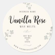 Etiquetas botánicas de personalizado Wax Melt