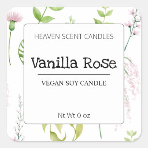 Etiquetas botánicas de vándalo de soja blanca y fl