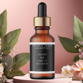 Etiquetas Botella de cuentagotas para cosméticos a prueba de