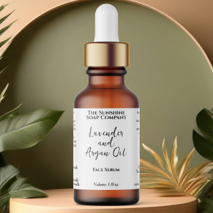 Etiquetas Botella de cuentagotas para cosméticos impermeable