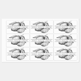 Etiquetas Botella de pulverizador de aceite esencial de limó