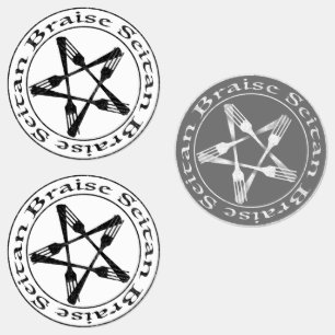 Etiquetas Braise Seitan Vegan Pentagram