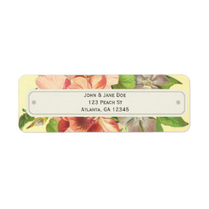 Etiquetas brillantes, florales del personalizable
