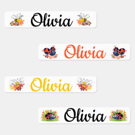 Etiquetas Bumble Bee's y Lady Bug's