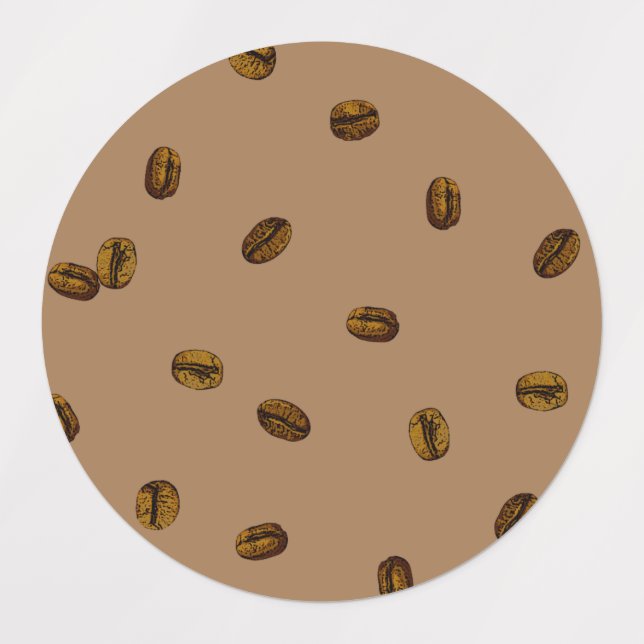 Etiquetas Café frijol (Diseño 3)