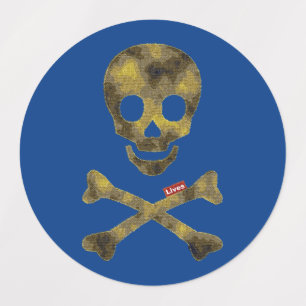 Etiquetas Calavera de camuflaje