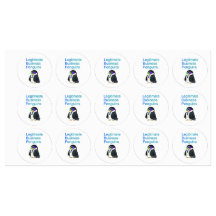 calcomanía de pingüinos de Negocios Legítimos impe