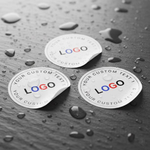 Etiquetas Calcomanías impermeables a granel (30) con logotip