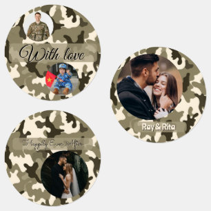 Etiquetas Cámara de fotos de 15 configuraciones, camuflaje m