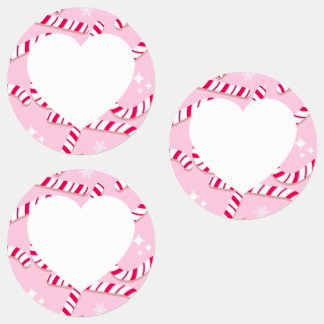 Etiquetas Candy Cane Christmas 