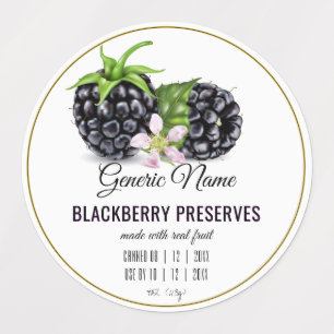 Etiquetas Cañón de frutas de Blackberry