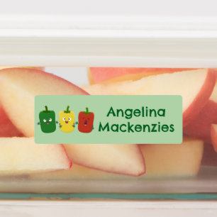 Etiquetas Capsicum de pimiento de timbre suave cantando a la