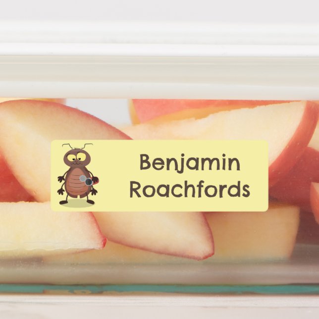 Etiquetas Caricatura divertida de cucarachas personalizada (Fijada)