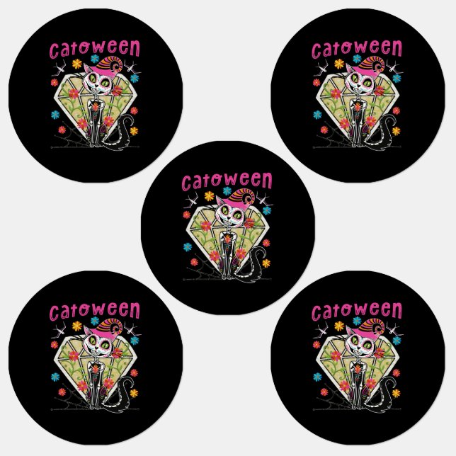 Etiquetas Catoween Halloween (Grupo)