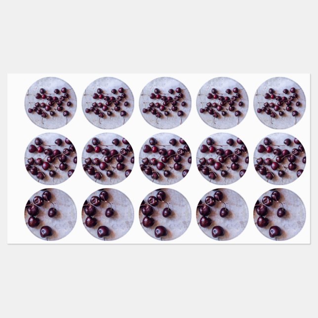 Etiquetas Cerezas (Hoja)