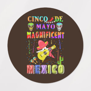 Etiquetas Cinco de Mayo México magnífico