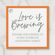 Etiquetas Citrus Bridal Shower Favor