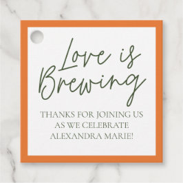 Etiquetas Citrus Bridal Shower Favor