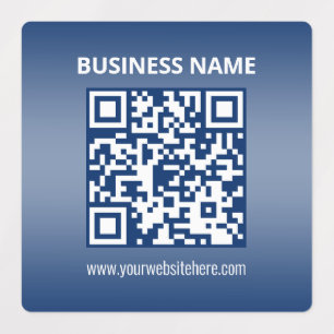 Etiquetas Código QR impermeable Gradiente azul (o cualquie