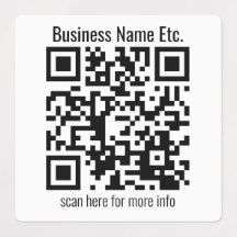 Código QR y nombre comercial editables instantánea