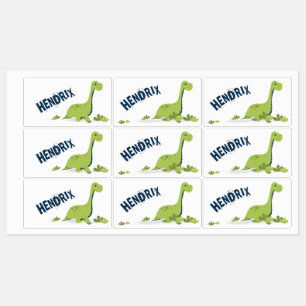 Etiquetas Colegio de Dinosaurios Personalizados Lindos