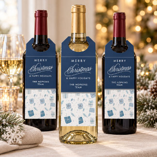 Etiquetas Colgantes de Botella de Navidad Personal