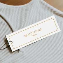Etiquetas Colgantes Modernas Elegantes de Oro y Bl