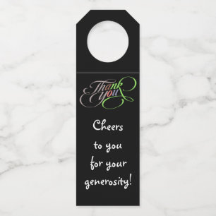 Etiquetas colgantes para botellas de Cheers