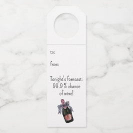 Etiquetas colgantes personalizadas para botellas e