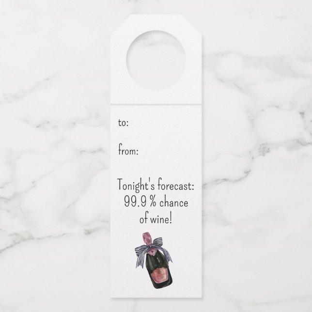 Etiquetas colgantes personalizadas para botellas e (Anverso)