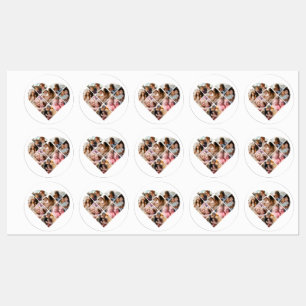 Etiquetas Collage del corazón