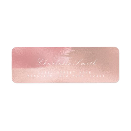 Etiquetas color de rosa rosadas del remite de los etiqueta de remitente