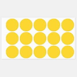 Etiquetas Color sólido amarillo solar | Clásico Elegante