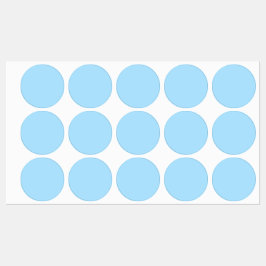 Etiquetas Color sólido azul de hielo | Clásica | Elegante