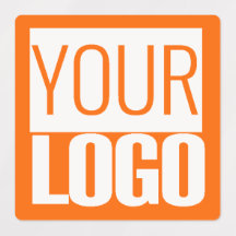 color sólido naranja neón - logotipo personalizado