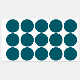 Etiquetas Color sólido oscuro Verde azulado