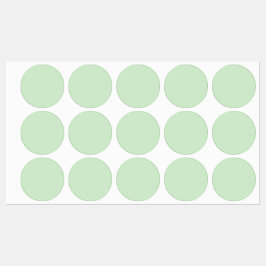 Etiquetas Color sólido pastel Pistachio | Clásica | Elegante