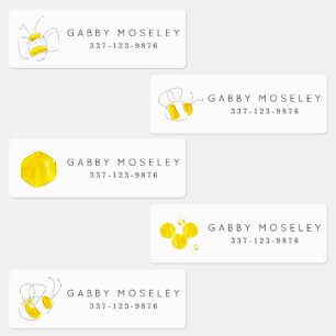 Etiquetas Colores de agua amarillos burbujean a los niños pe