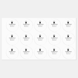 Etiquetas Comidas saludables con amor añaden nombre al resta