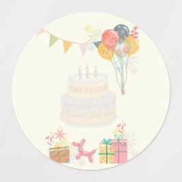 Etiquetas Cómoda tarjeta de cumpleaños