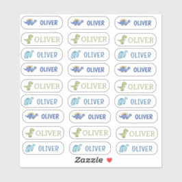 Etiquetas con nombre de dinosaurio reducido de vue