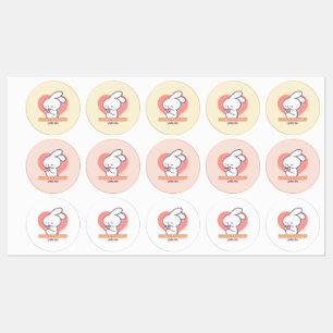 Etiquetas Conejo Cute: Algunos conejitos te aman