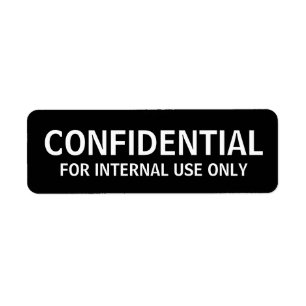 Etiquetas CONFIDENCIALES