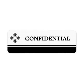 Etiquetas confidenciales de Fleur de Lis